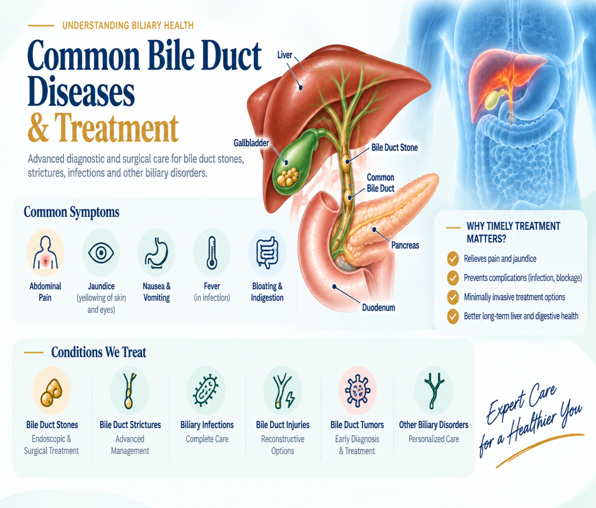 Common Bile Duct Disorders, Diagnosis and Treatment Options