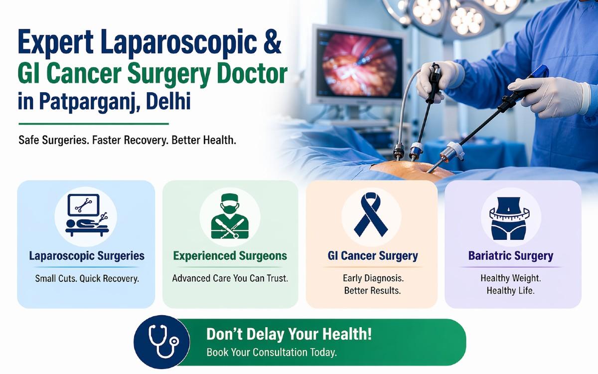 Expert Laparoscopic & GI Cancer Surgery Doctor in Patparganj, Delhi